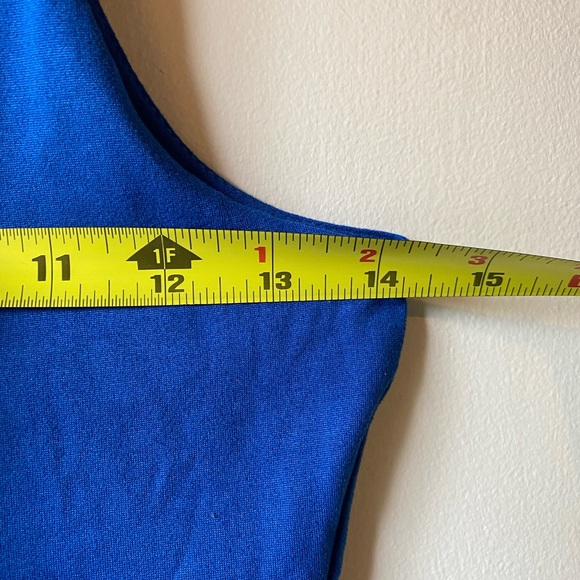 Just Polly Blue Tank Top Crop Top Small Womens - Picture 6 of 6